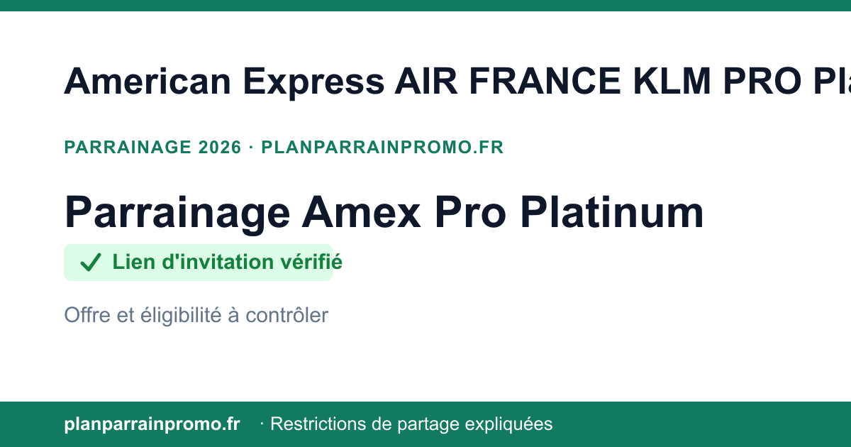 Amex Pro Platinum Empfehlung 2026: geprüfter Link