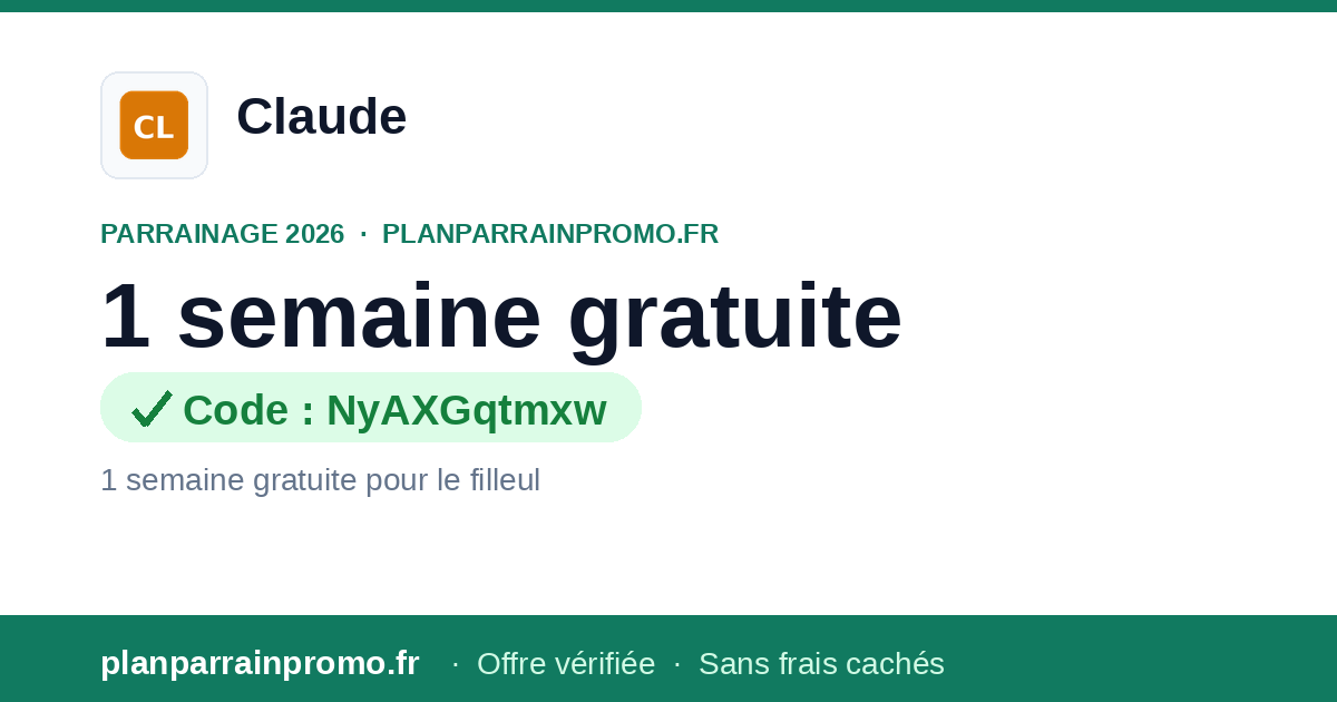 Parrainage Claude - Assistant IA par Anthropic
