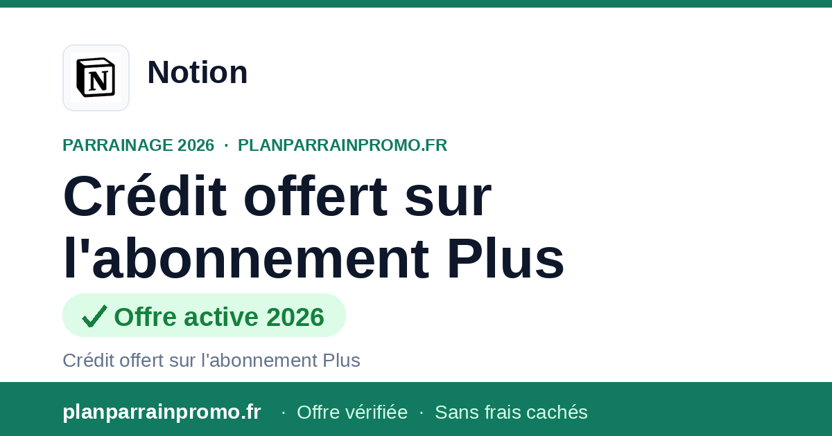 Parrainage Notion - Espace de travail collaboratif